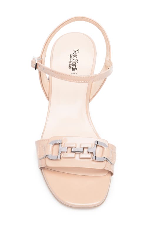 Nerogiardini Ankle Strap Sandal In Natural
