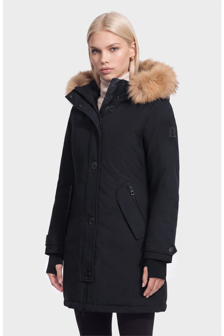 Keyshia Down Parka, Alternate, color, Black