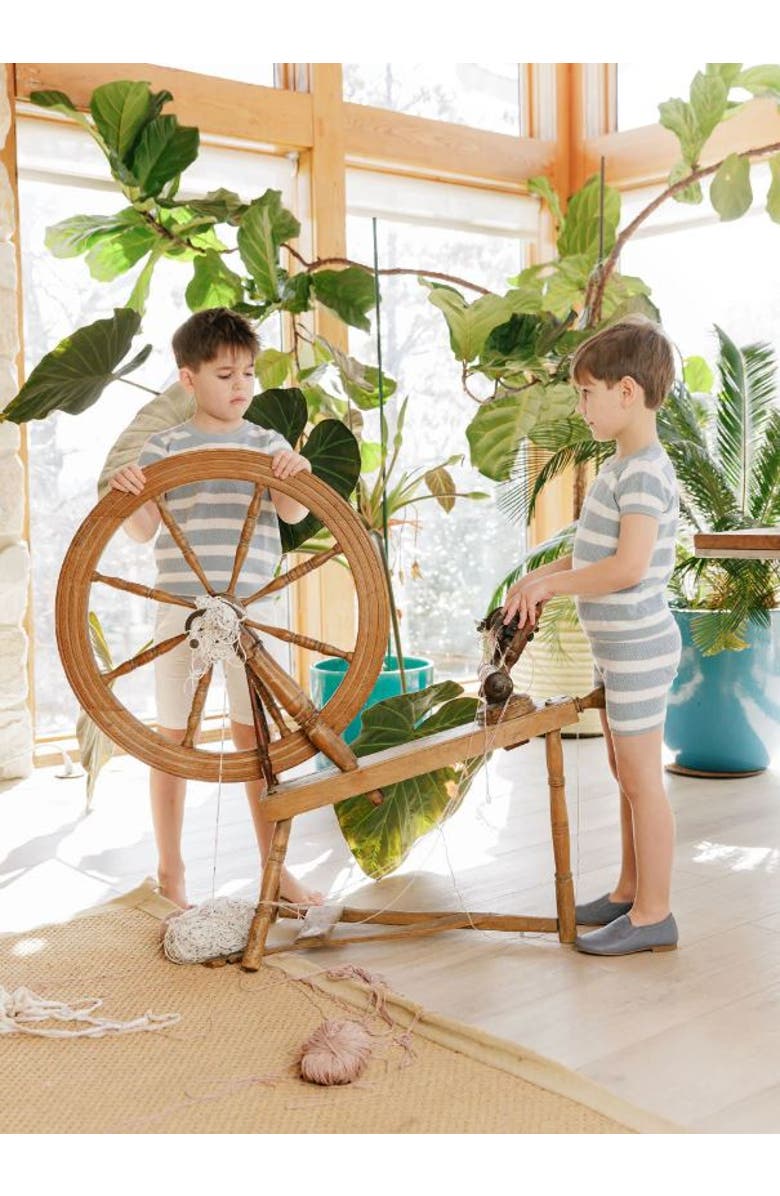 Ely's & Co. Looms Wave Collection - Stripe Knit Set, Alternate, color, Blue