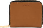 AllSaints Lena Hex Leather Zip Wallet