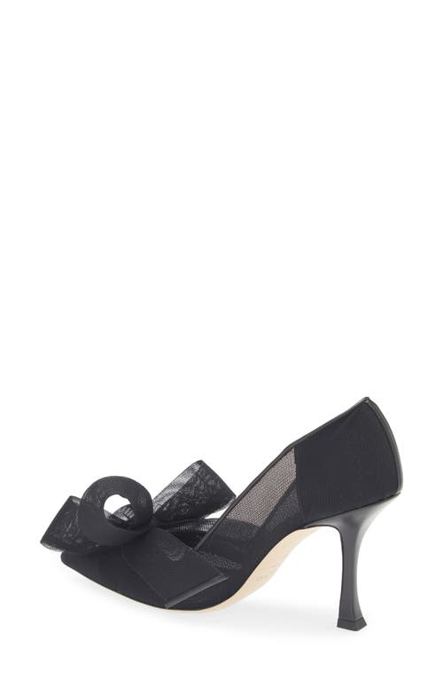 Jimmy Choo Staz Bow Mesh Pump