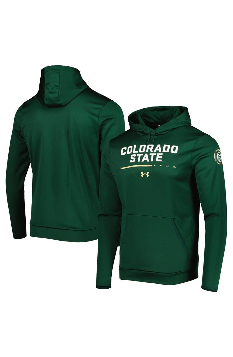 Under Armour Men's Under Armour Green Colorado State Rams Wordmark Pullover Hoodie, Main, color,