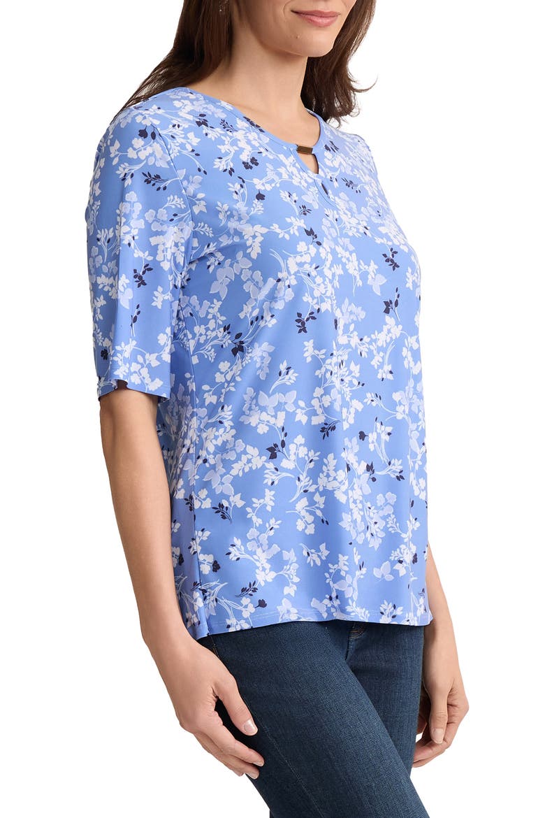 Double Keyhole Top, Alternate, color, BLUE HORIZON MULTI