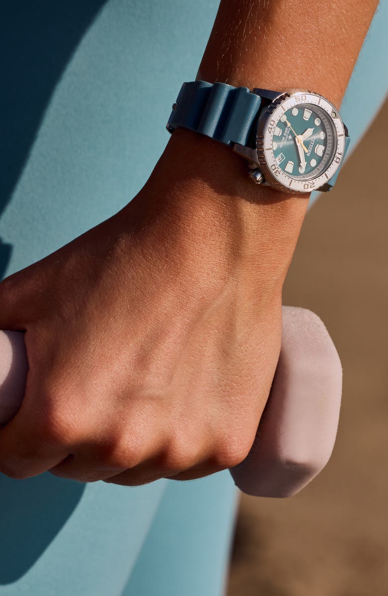 Citizen Promaster Sea Polyurethane Strap Watch, 36.5mm, Alternate, color, Light Blue