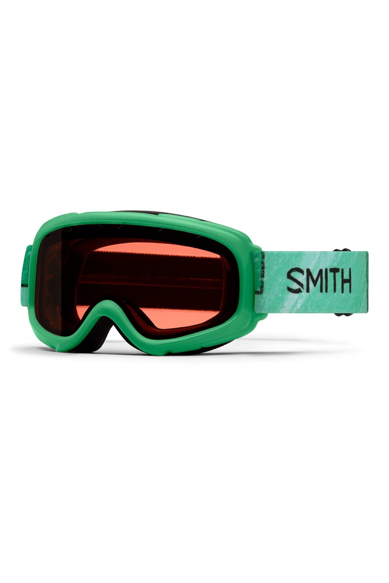 Gambler 164mm Youth Fit Snow Goggles, Main, color, CRAYOLA FOREST GREEN X SMITH
