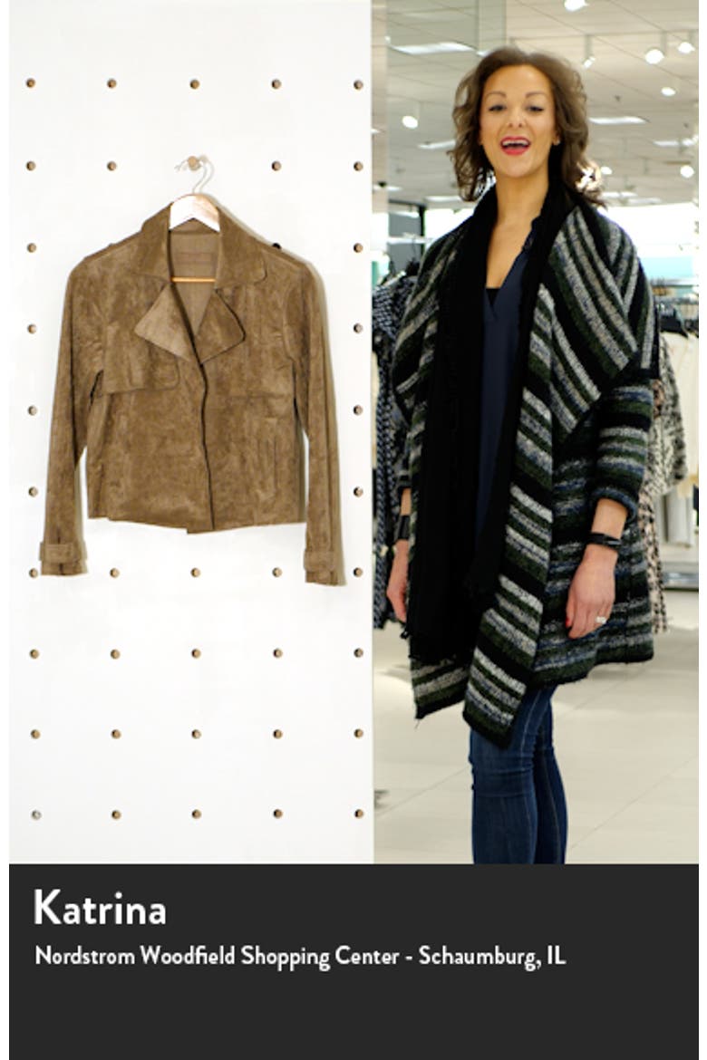 Seal the Deal Faux Suede Crop Trench video