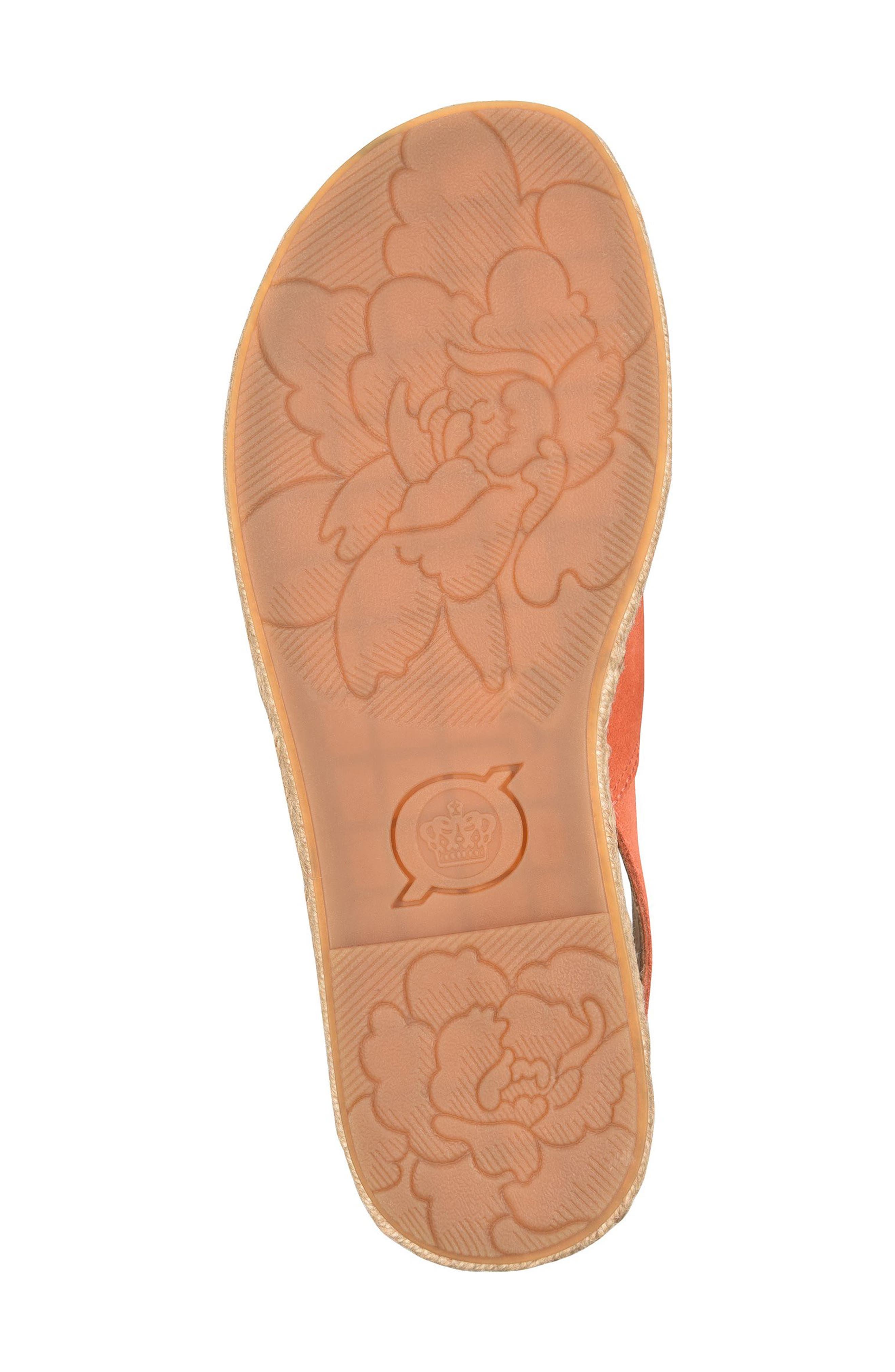 Akela Slingback Espadrille Sandal, Alternate, color, ORANGE SUEDE