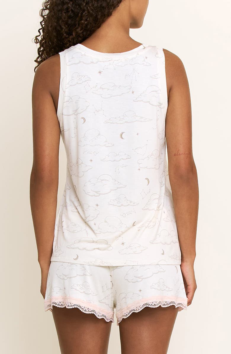 Honeydew Intimates All American Shortie Pajamas, Alternate, color, Marshmellow Clouds