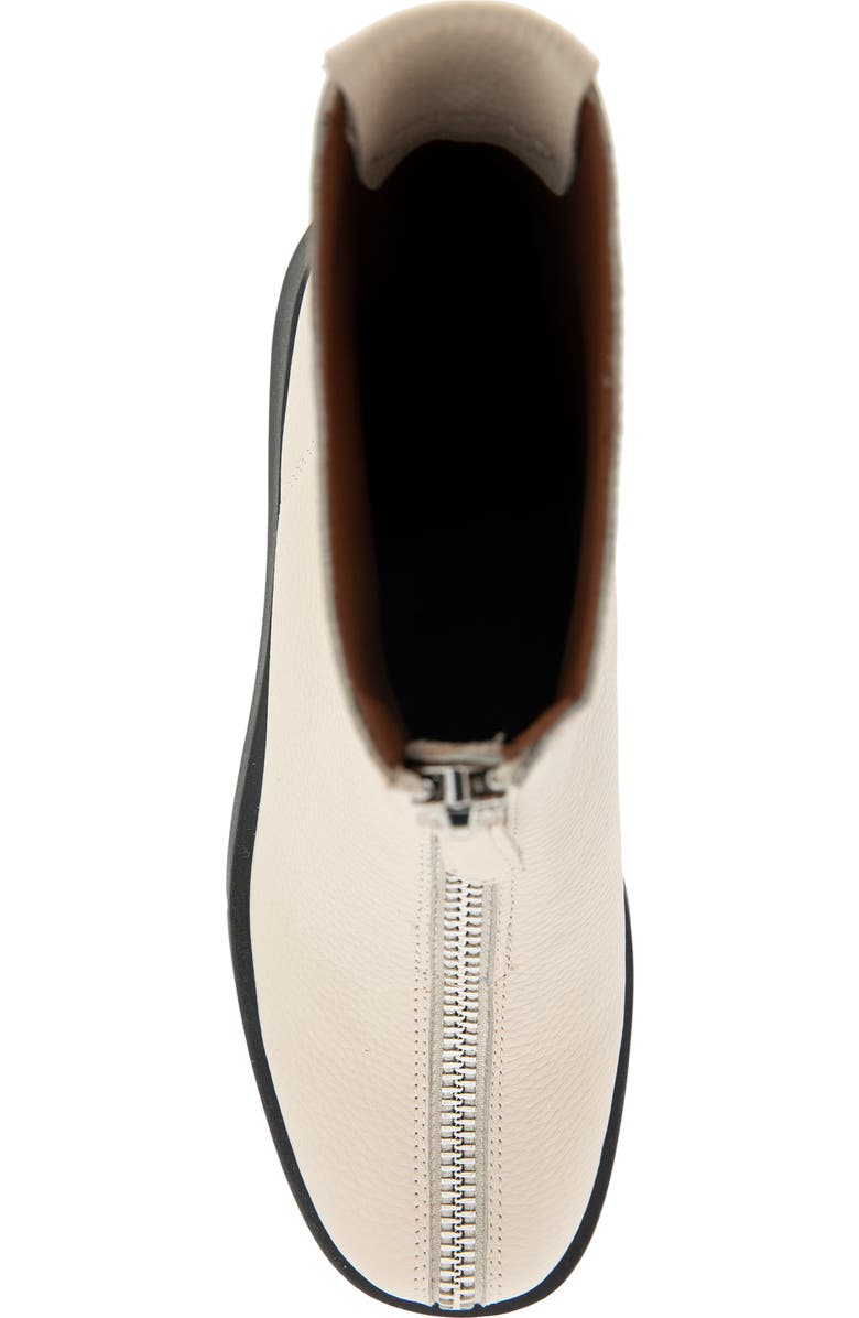 Aerosoles Francis Zip-Up Bootie, Alternate, color, Eggnog Pebbled Leather