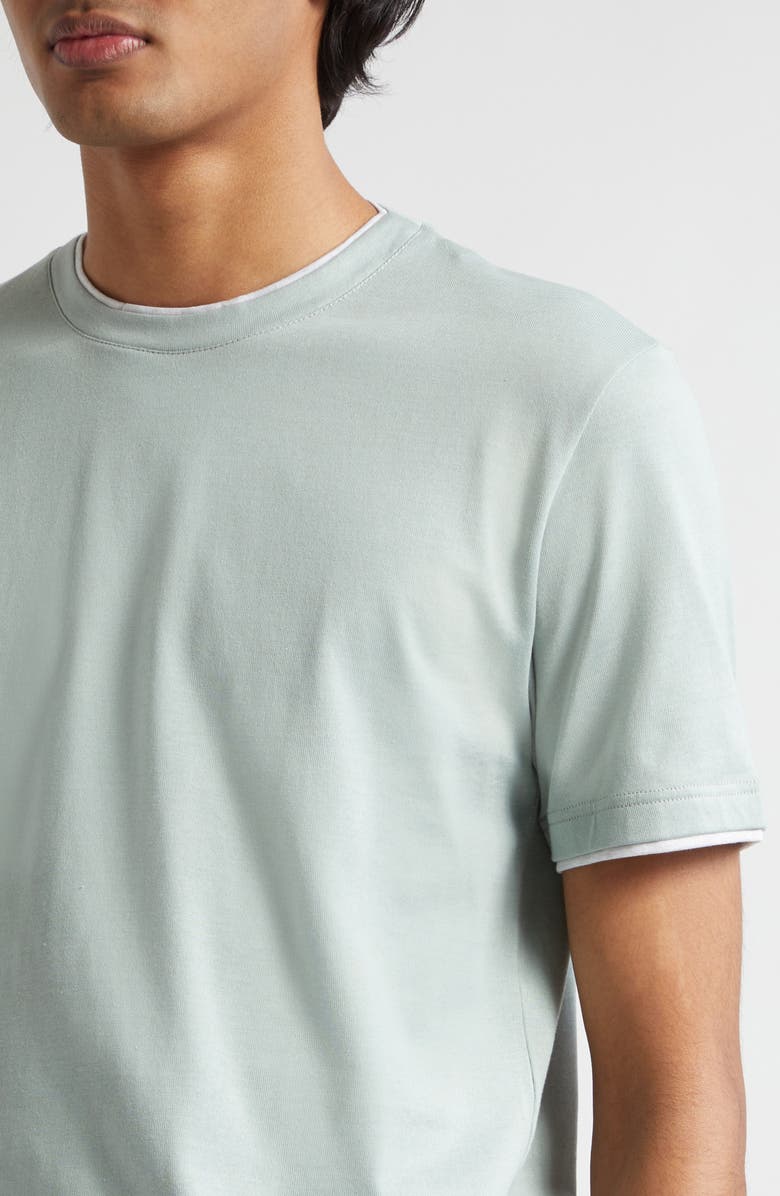 Eleventy Crewneck Giza Egyptian Cotton T-Shirt, Alternate, color, 