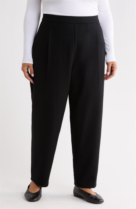 Pleated Ankle Lantern Pants