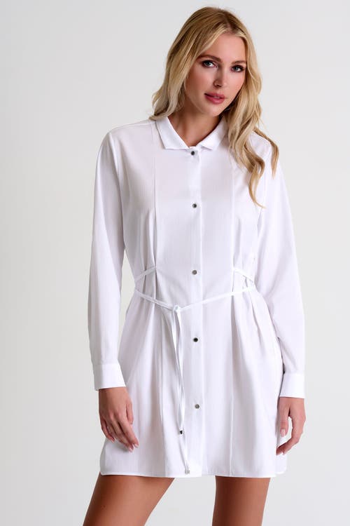 Shan Poplin Shirt Tunic In White