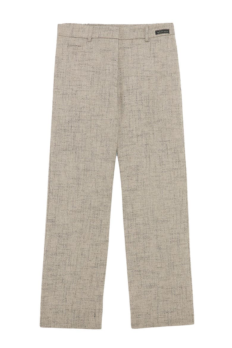 Wool Blend Ankle LengthTrousers, Alternate, color, Stone