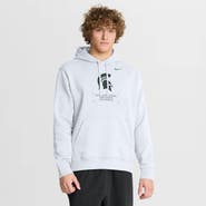 Nike Men's Nike White Michigan State Spartans Basketball Two-Hit Club Fleece Pullover Hoodie