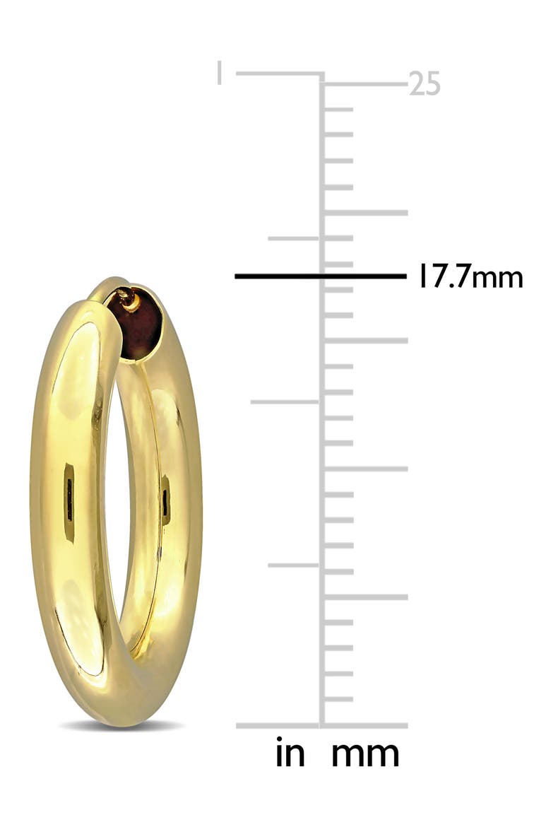14K Gold 17.7mm Hoop Earrings, Alternate, color, GOLD