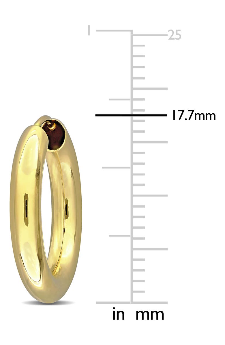 DELMAR 14K Gold 17.7mm Hoop Earrings, Alternate, color, Gold