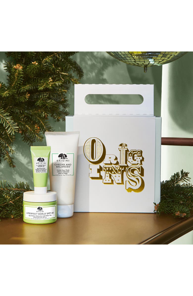 Origins Youth Defenders Skin-Defending Cleanser, Serum & Moisturizer Set USD $100 Value, Alternate, color, 