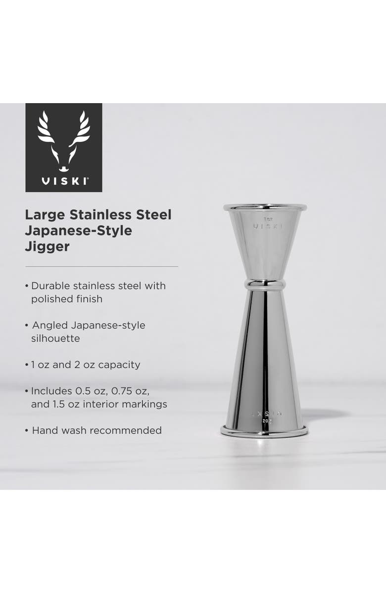 Viski Large Japanese Style Jigger, Alternate, color, Harrison