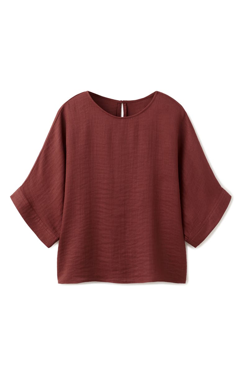 MANGO Dolman Sleeve Top, Alternate, color, Red
