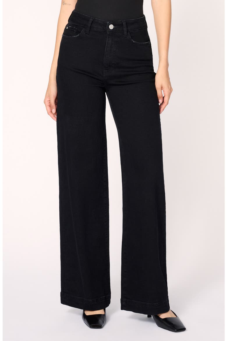 NCE High Waist Wide Leg Jeans, Main, color, INKWELL
