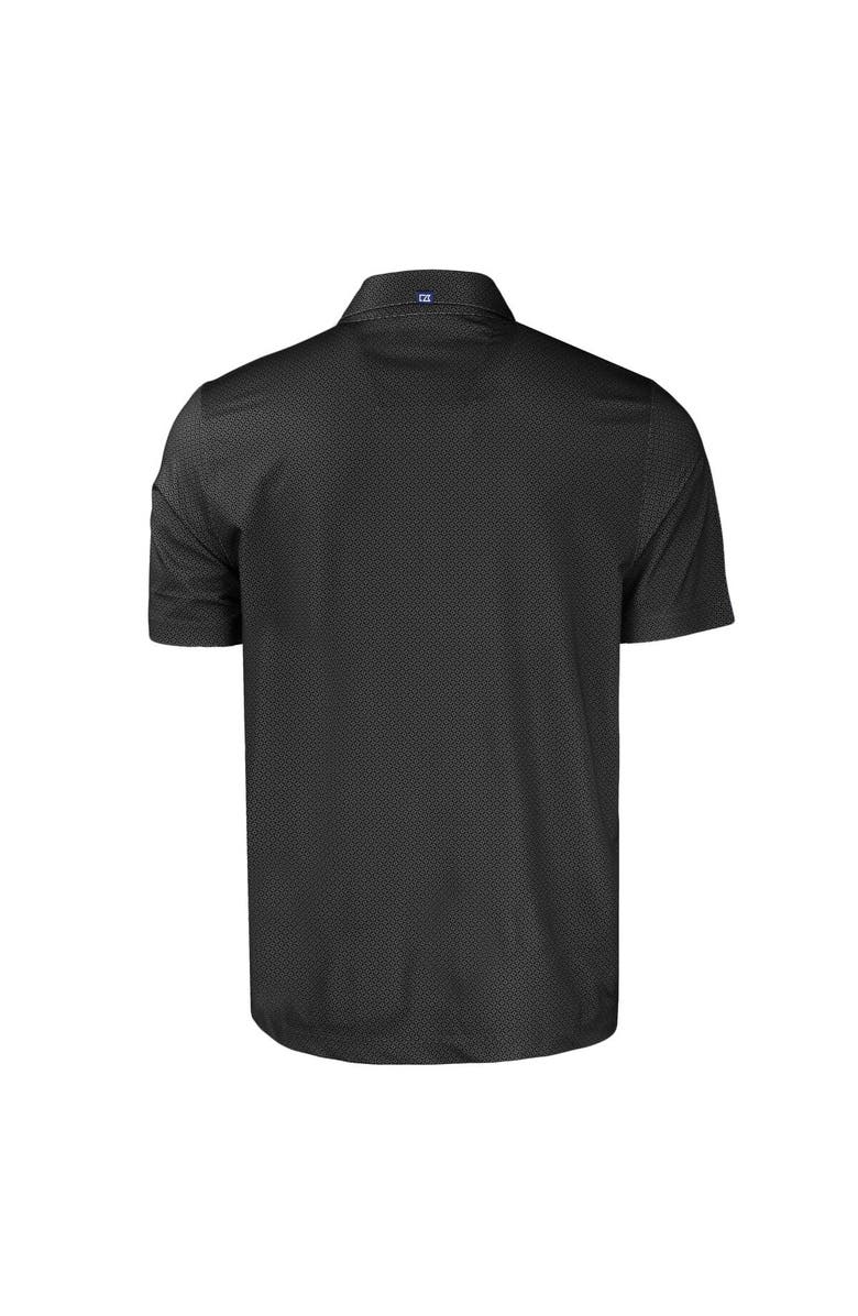 Cutter & Buck Men's Cutter & Buck  Black Texas Longhorns Pike Eco Tonal Geo Print Stretch Recycled Polo, Alternate, color, 
