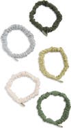 L. Erickson 5-Pack Assorted Performance Scrunchies