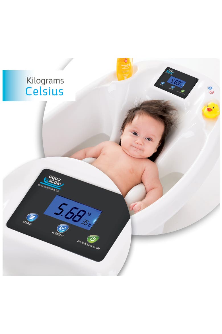 Aquascale 3-in-1 Baby Tub/Scale, Alternate, color, WHITE