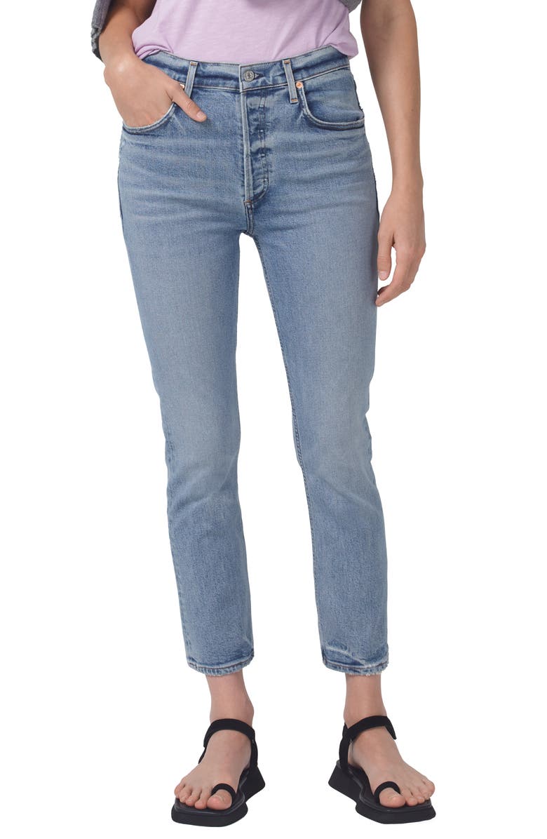Citizens of Humanity Jolene High Waist Ankle Straight Leg Jeans, Main, color,