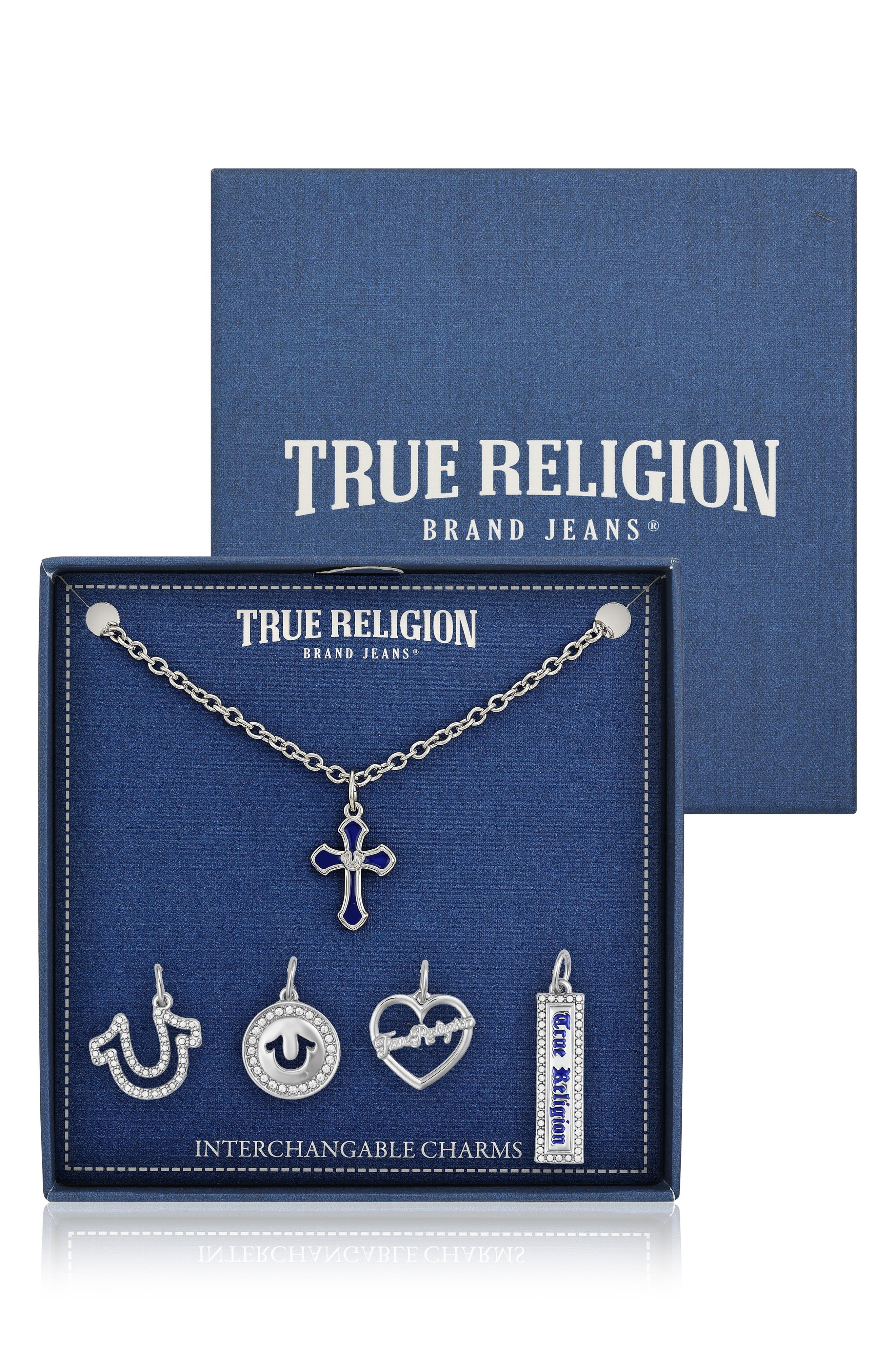 True Religion Interchangeable Charm Necklace Set