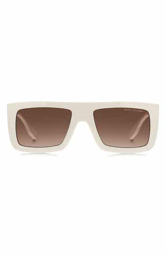 Marc Jacobs 53mm Gradient Rectangular Sunglasses