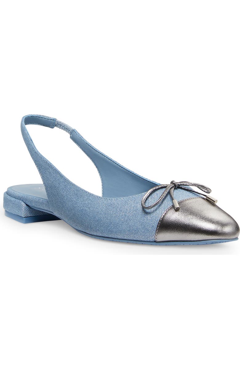 Stuart Weitzman Sleek Bow Slingback Flat, Main, color,