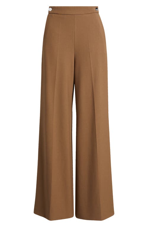 Hugo Boss Boss Tupita Sailor Wide Leg Pants In Teak