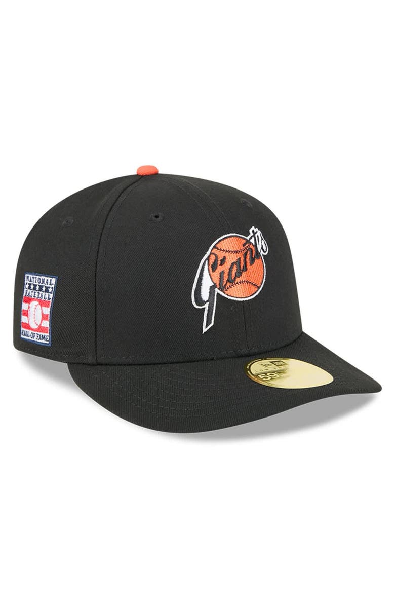New Era Men's New Era Black San Francisco Giants Baseball Hall of Fame 59FIFTY Low Profile Fitted Hat, Alternate, color,