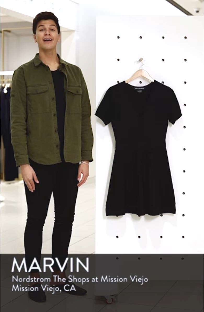 Ellie Knits V-Neck Fit & Flare Dress, sales video thumbnail