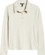 Eileen Fisher Slim Textured Henley