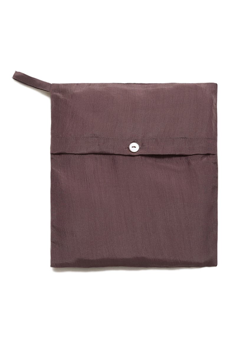 Silk Pajama Shirt, Alternate, color, BLACKBERRY