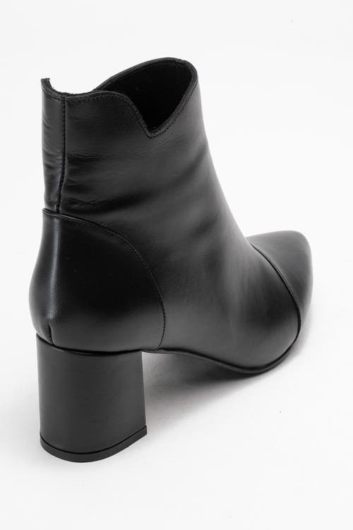 Forever & Always Shoes Gael Leather Block Heel Boot In Multi