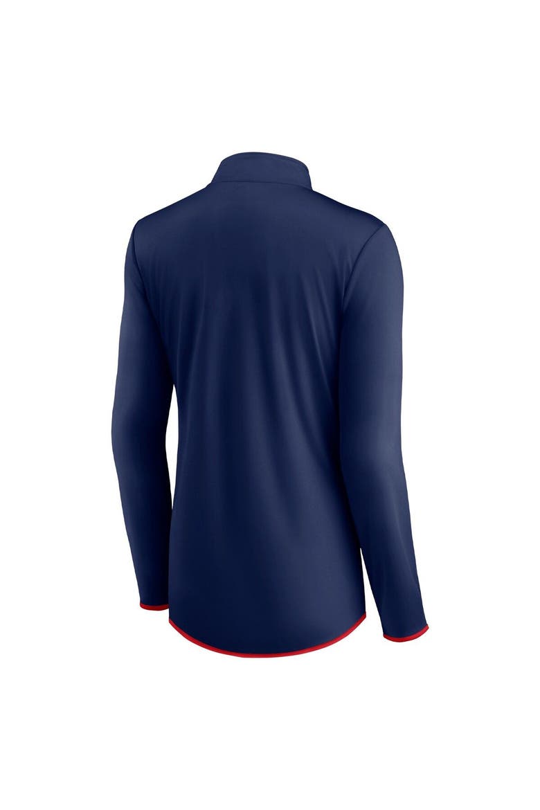 Women's Fanatics Branded Navy Boston Red Sox Worth The Drive Quarter-Zip Jacket, Alternate, color, Navy