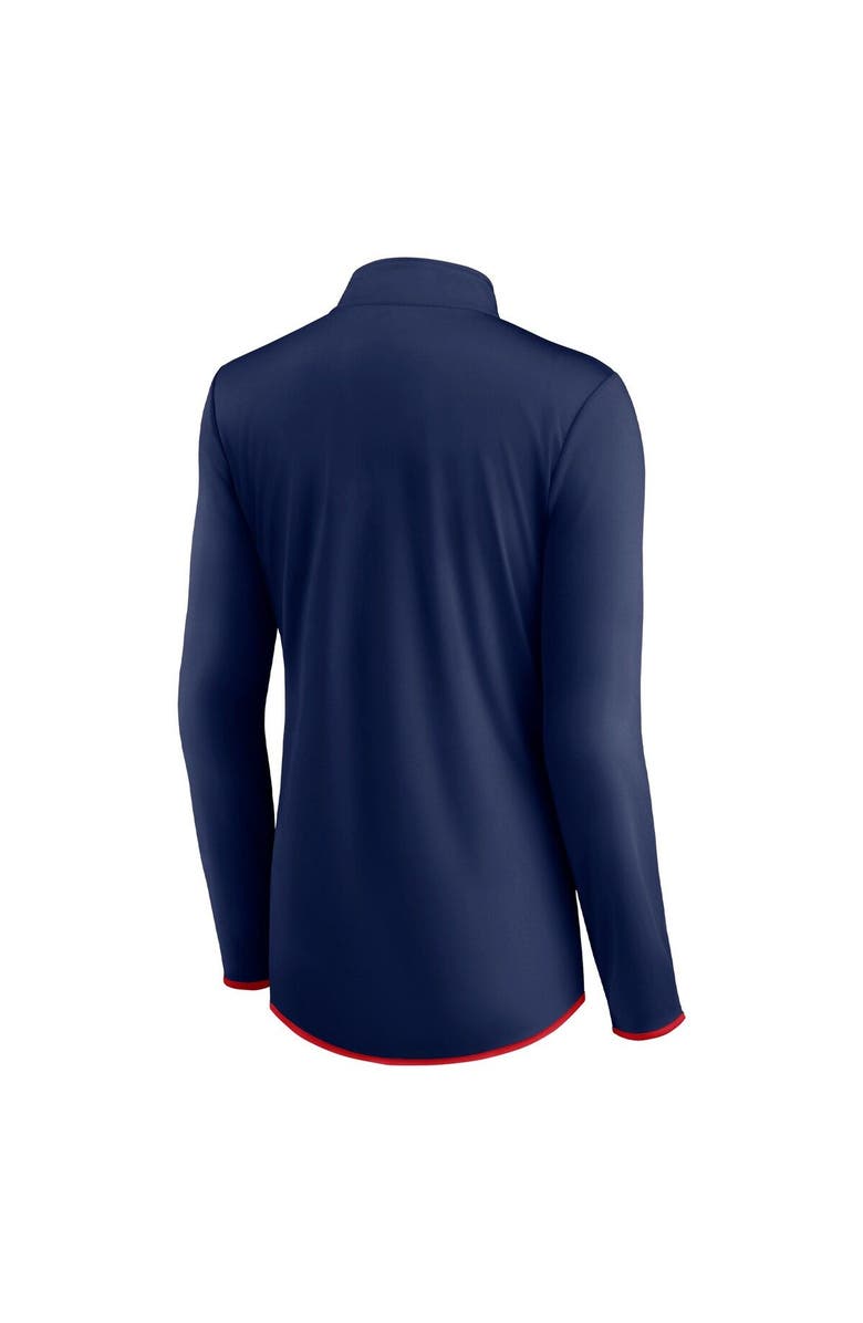 FANATICS Women's Fanatics Branded Navy Boston Red Sox Worth The Drive Quarter-Zip Jacket, Alternate, color,