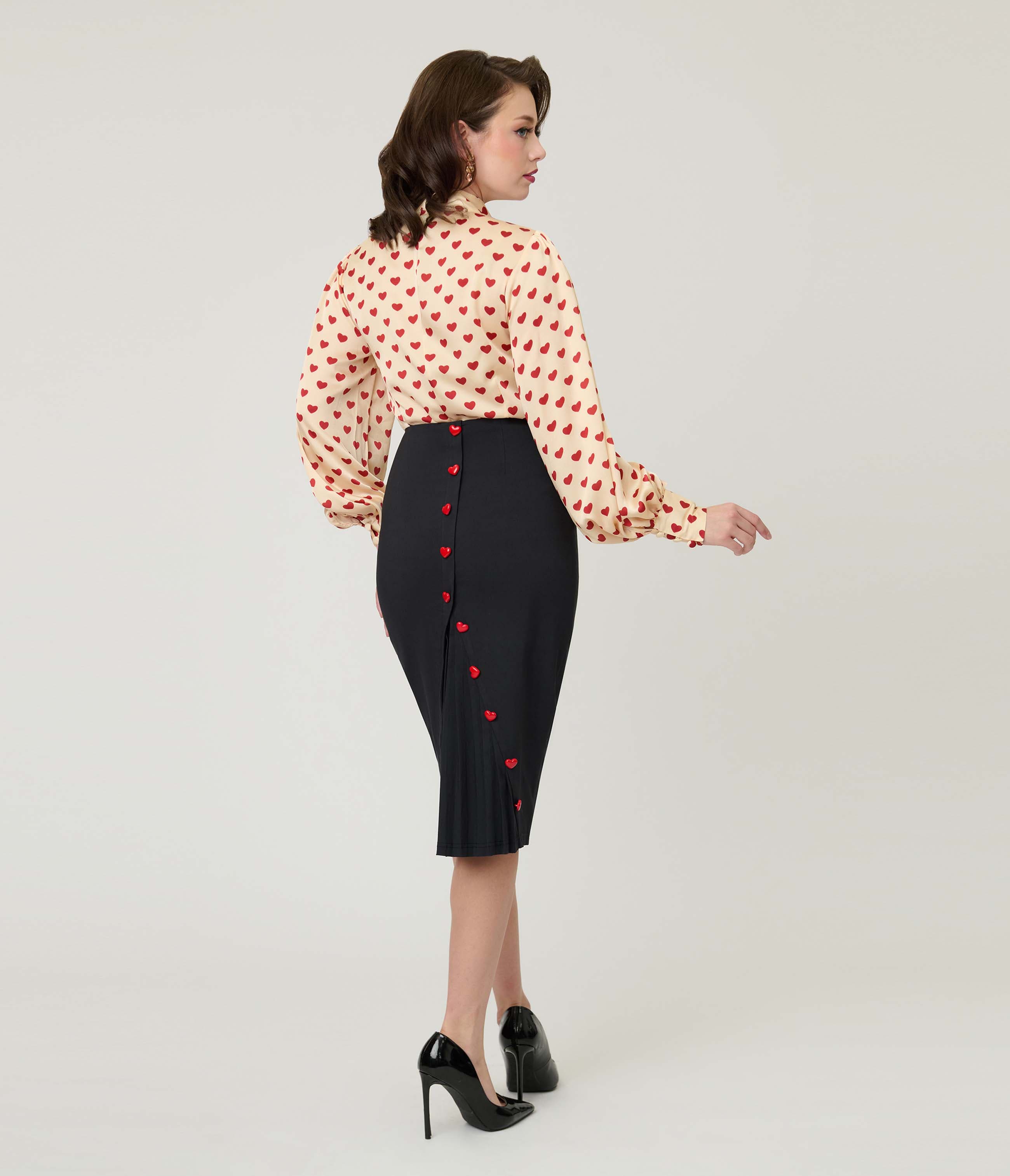 Back Pleat Pencil Skirt - image 2