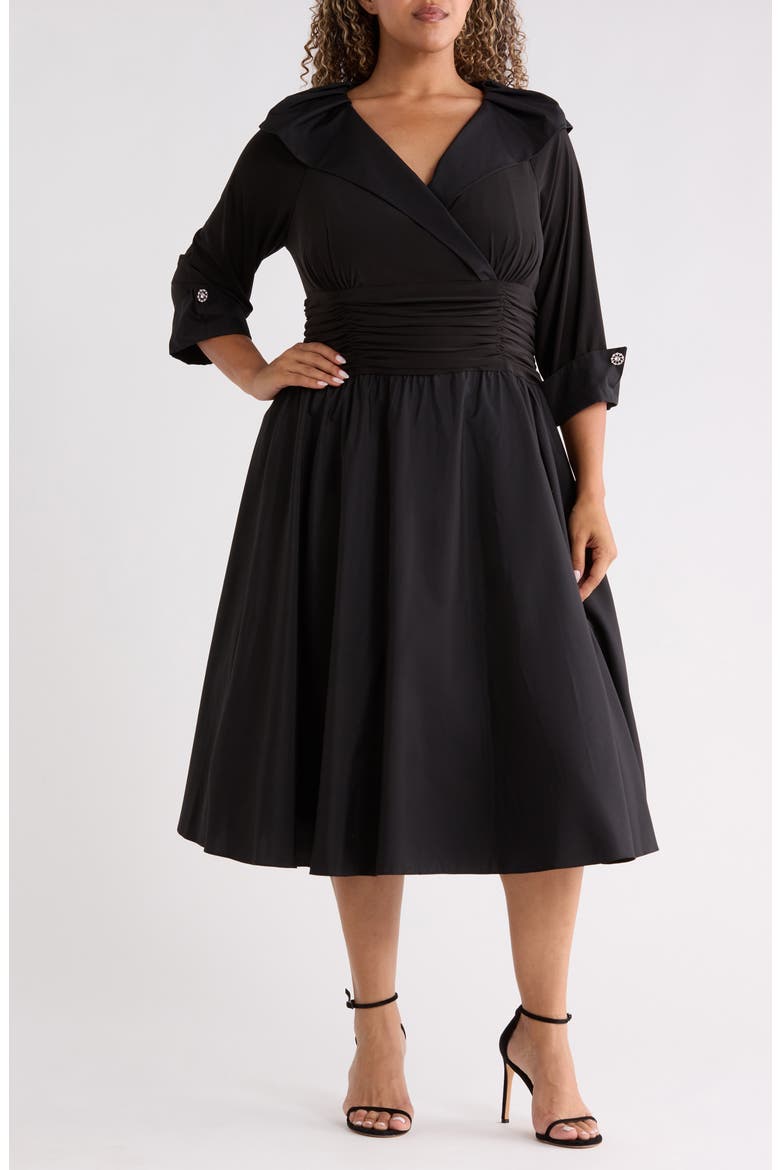 Rhinestone Cuff Cocktail Dress, Main, color, BLACK