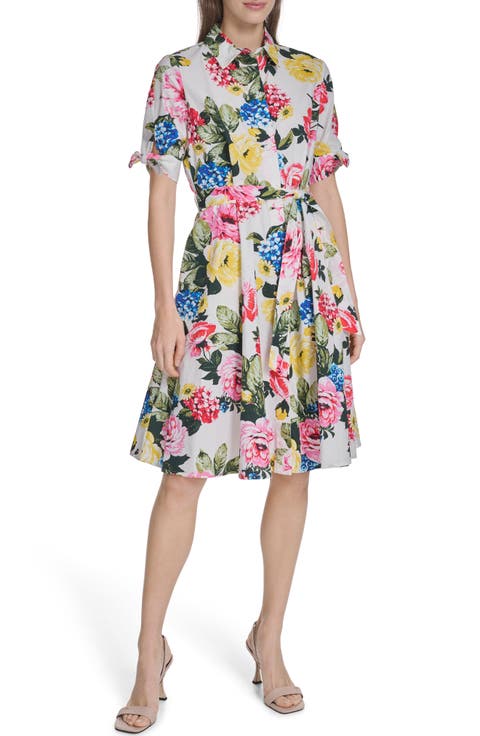 Short Sleeve Cotton Shirtdress