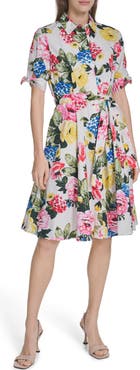 Calvin Klein Short Sleeve Cotton Shirtdress