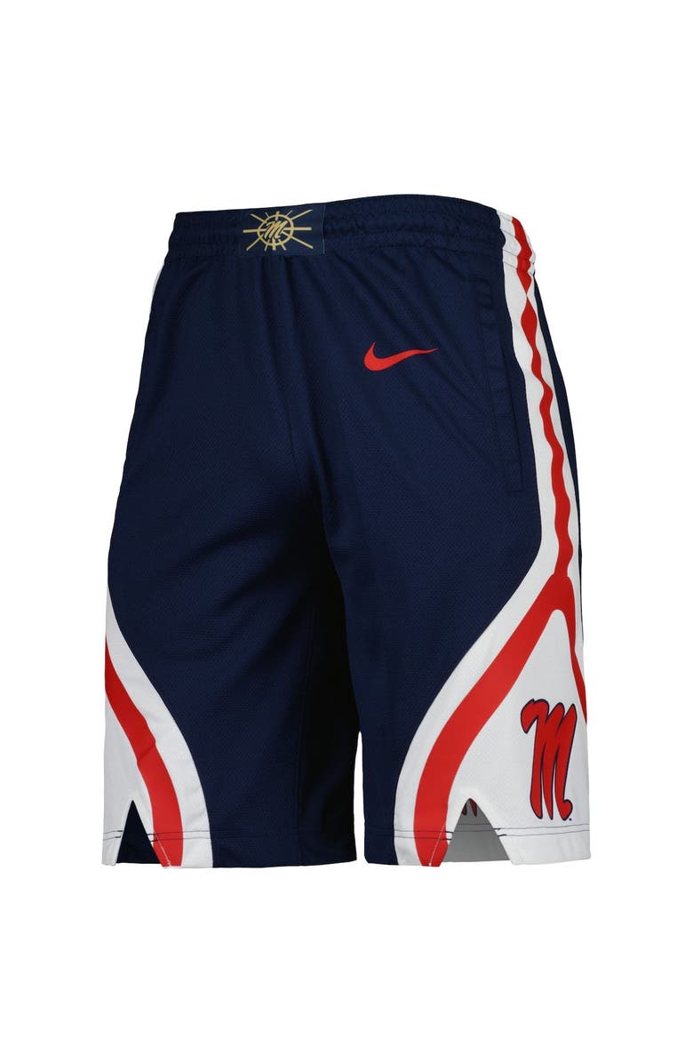 Nike Men's Nike Navy Ole Miss Rebels Replica Performance Basketball Shorts, Alternate, color, Navy