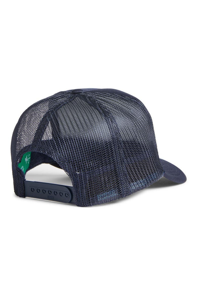 Sunset Club Trucker Hat, Alternate, color, NAVY