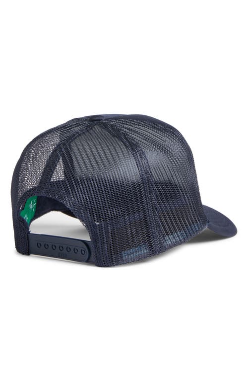 Friday Feelin ' Sunset Club Trucker Hat In Blue
