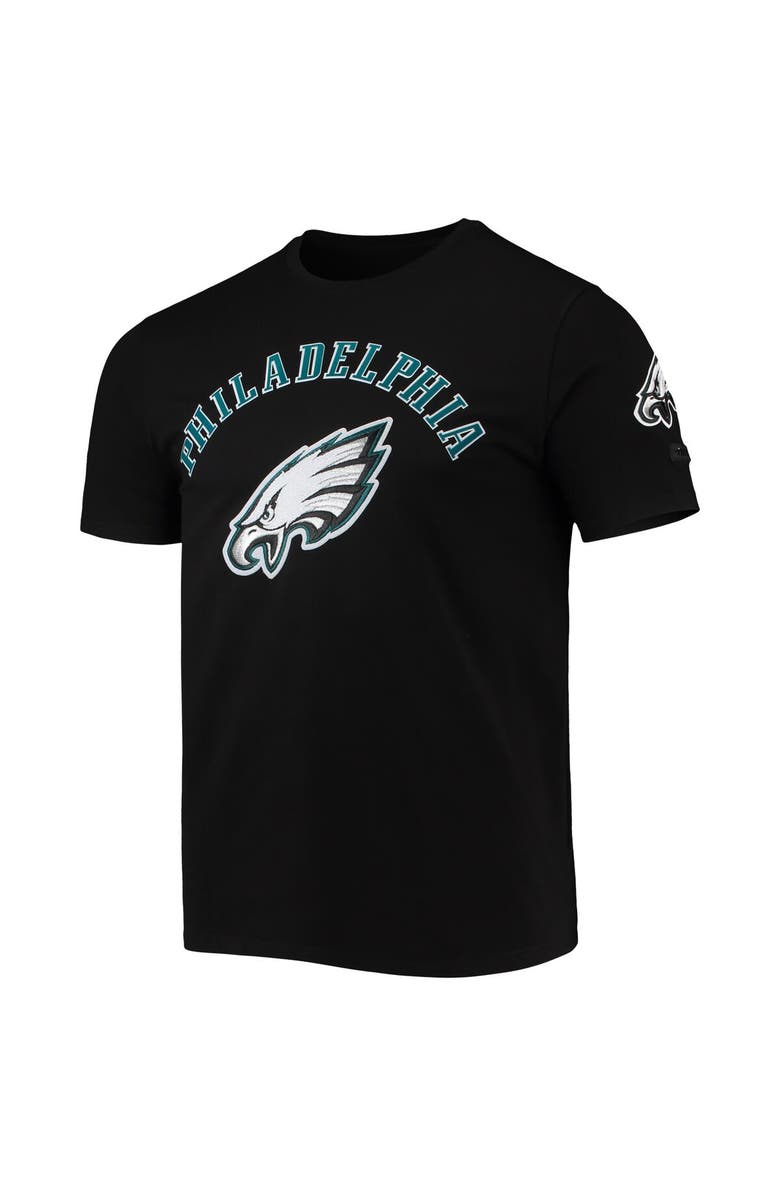PRO STANDARD Men's Pro Standard Black Philadelphia Eagles Team Classic Bristle Slim-Fit T-Shirt, Alternate, color, 