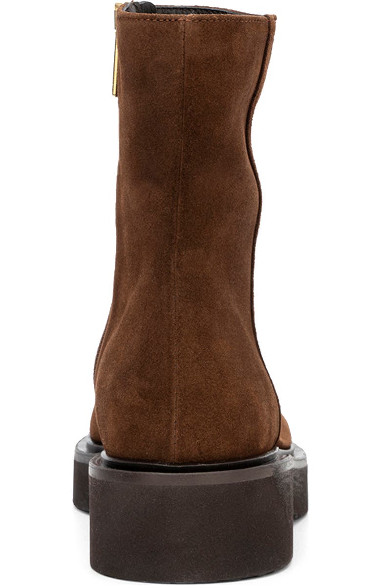 Aquatalia Maddie Water Resistant Bootie, Alternate, color, Brandy