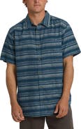 Billabong All Day Stripe Short Sleeve Button-Up Shirt