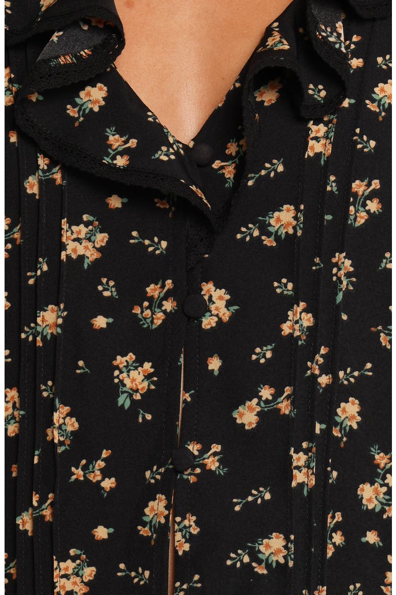 Polli Floral Ruffle Top, Alternate, color, BLACK FLORAL